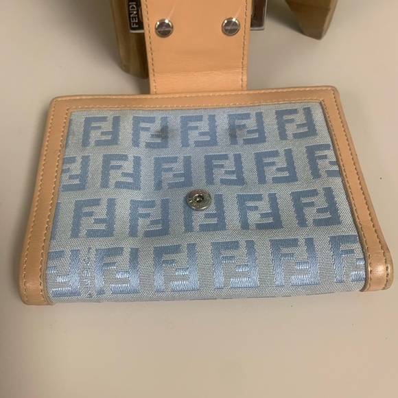 Fendi Zucchino FF Logo Canvas and Leather Wallet - Authentic and GUC - Picture 7 of 16